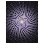 Dark Abstract Spiral: Personalized Letterhead