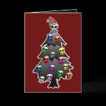 Dark and Gothic Holiday Greeting Greeting Card