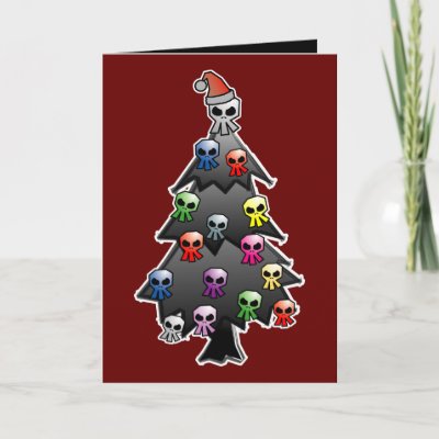 Dark and Gothic Holiday Greeting Greeting Card