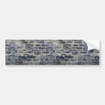 Dark and light brick wall bumper sticker