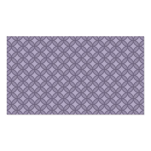 Dark and Light Purple Geometric Design Business Card Templates (back side)
