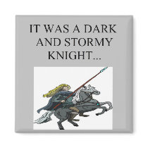 dark and stormy night cliche joke magnets