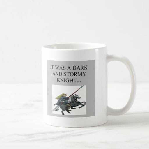dark and stormy night cliche joke mugs