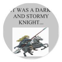 dark and stormy night cliche joke stickers