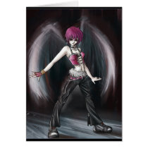 Dark Angel Greeting Card by 4Visions Dark Angel Greeting Card