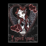 Dark Angel Valentine Postcard