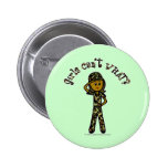 Dark Army Woman Button