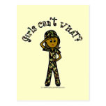Dark Army Woman Post Cards
