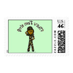 Dark Army Woman Stamps