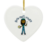 Dark Artist Girl Christmas Ornament