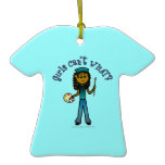 Dark Artist Girl Christmas Tree Ornament