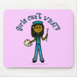 Dark Artist Girl Mousepads