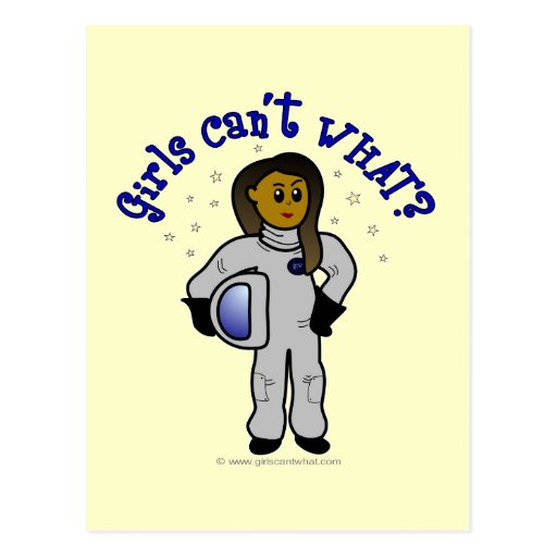 Dark Astronaut Girl Post Cards