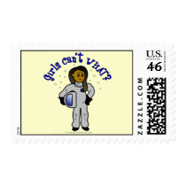 Dark Astronaut Girl Stamps