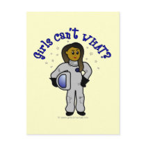 Dark Astronaut Girl Post Cards