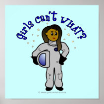 Dark Astronaut Girl Posters