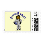 Dark Astronaut Girl Stamps