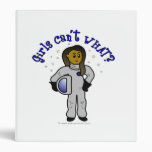 Dark Astronaut Girl Vinyl Binders