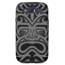 Dark Aztec Mask Galaxy S3 Case