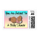 Dark Baby Girl Shower Postage postage by stampstore Dark Baby Girl Shower Postage postage