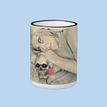 Dark Ballerina Skull Mug mugs