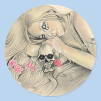 Dark Ballerina Skull Sticker stickers