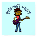 Dark Bass Guitar Girl Posters