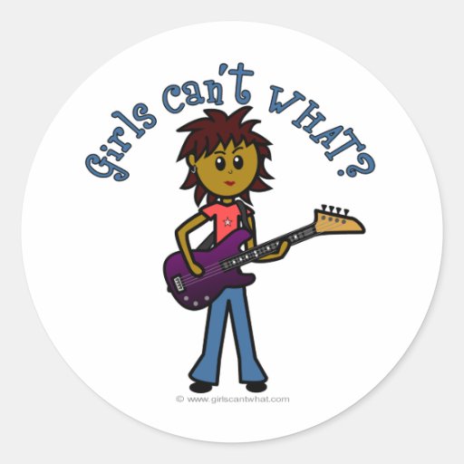 Dark Bass Player Sticker