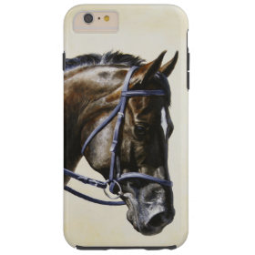 Dark Bay Dressage Horse Tough iPhone 6 Plus Case