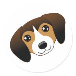 Dark Beagle Stickers