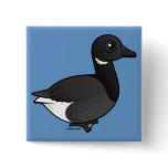 Dark-bellied Brant Goose Square Button
