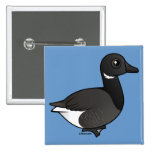 Dark-bellied Brant Goose Square Button