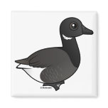 Dark-bellied Brant Goose Square Magnet