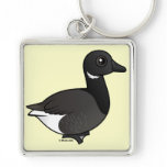 Dark-bellied Brant Goose Premium Square Keychain