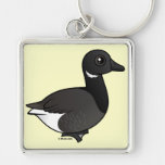 Dark-bellied Brant Goose Premium Square Keychain
