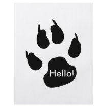 Dark big paw custom flyer