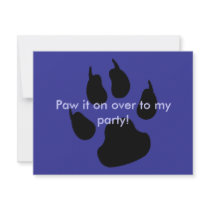 Dark big paw invitations by KanweieneaKreations Dark big paw invitations