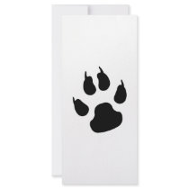 Dark big paw rack cards by KanweieneaKreations Dark big paw rack cards