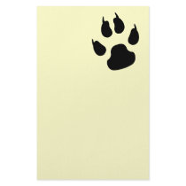 Dark big paw stationery by KanweieneaKreations Dark big paw stationery