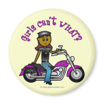 Dark Biker Girl Refrigerator Magnet