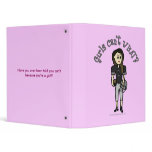 Dark Black Womens Football Binders