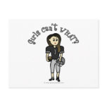 View more Dark Black Womens Football Postcards personalized gift ideas for girls Dark Black Womens Football Postcards
