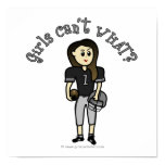 Dark Black Womens Football Prints