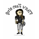 Dark Black Womens Football Shirts