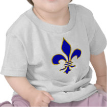 Dark blue and gold fleur de lis t-shirts by 777Images Dark blue and gold fleur de lis t-shirts