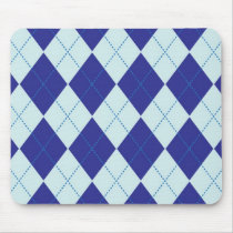 Dark Blue and Light Blue Argyle Pattern mousepads by fantasian_angel Dark Blue and Light Blue Argyle Pattern mousepads