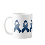 Dark Blue Awareness Ribbon Mug