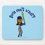 Dark Blue Ball Player Mouse Pads