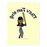 Dark Blue Ball Player Post Cards