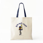 Dark Blue Ball Player Tote Bag